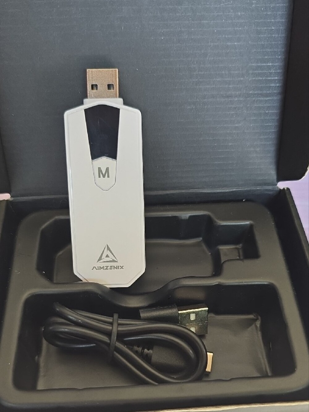 AIMZENIX AX200 Pro PC Gaming K&M Adapter - White/Green - Picture 2 of 10